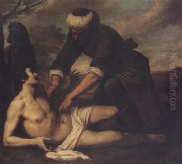 The Good Samaritan Oil Painting by Filippo Tarchiani