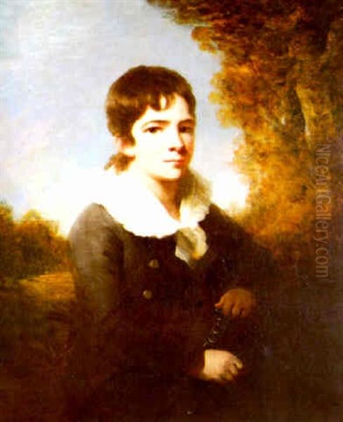 Portrait Of John Walker, Aged 11 Years Oil Painting by William Tate