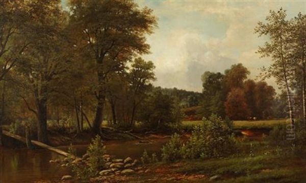 Brandywine Creek Oil Painting by Henry Lea Tatnall