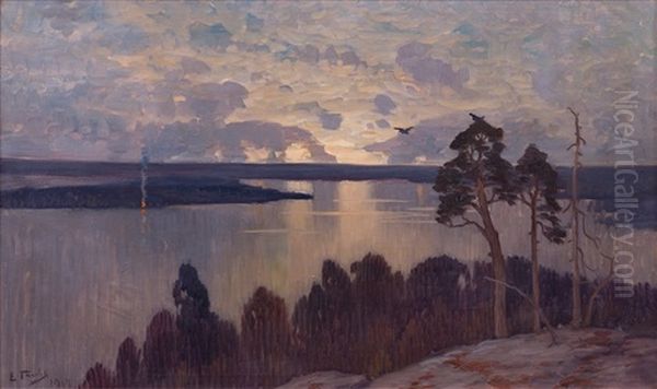 Midsummer Night Oil Painting by Eugen Taube