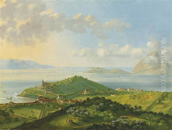 La Barre De Rio De Janeiro Oil Painting by Felix Emile Taunay