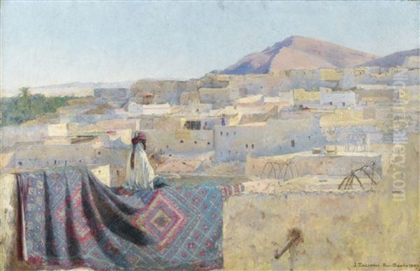 Terrasses A Bou Saada Oil Painting by Jules Charles Clement Taupin