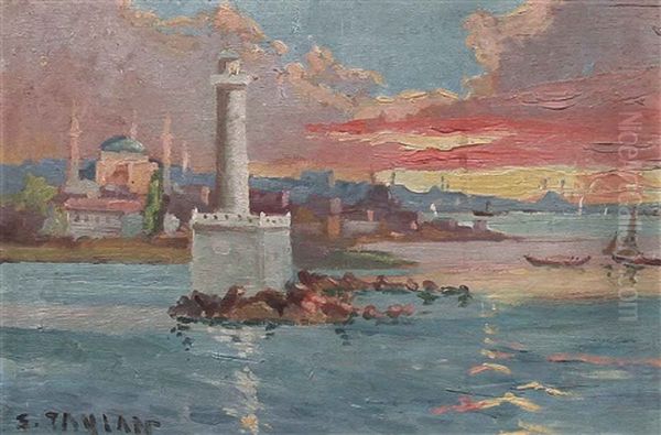 Istanbul Oil Painting by Sururi Taylan