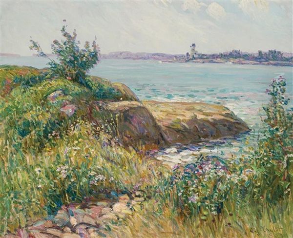 Boothbay Harbor, Me Oil Painting by Charles Jay Taylor