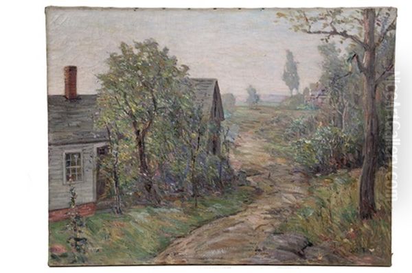 Road To Country Homes Oil Painting by Charles Jay Taylor