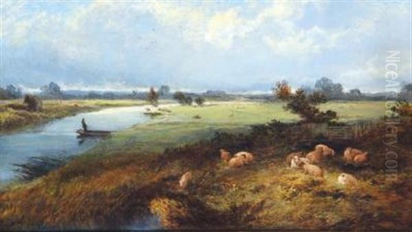 The Avon From Bideford Oil Painting by Edward R. Taylor