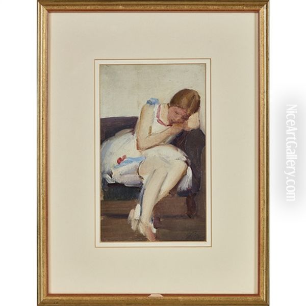 Ballerina Girl Oil Painting by Ernest Archibald Taylor