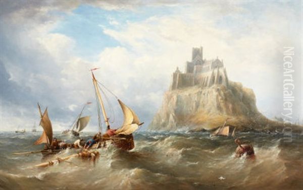 St. Michael's Mount, Cornwall Oil Painting by Henry King Taylor