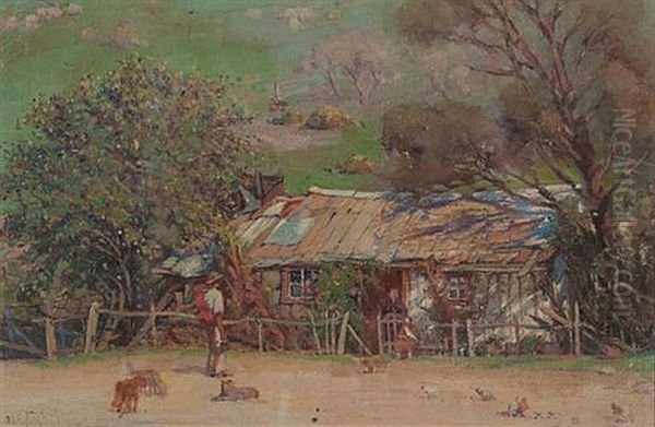 On The Wallaby Track Oil Painting by Sir Robert Taylor