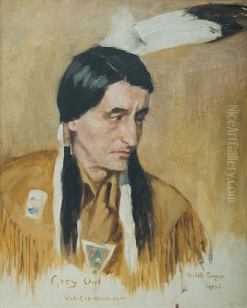 Grey Owl, Wa-sha-quon-asin by Violet Helen Evangeline Teague