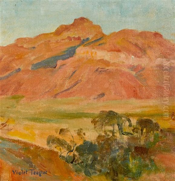 (central Australian Sunset) by Violet Helen Evangeline Teague