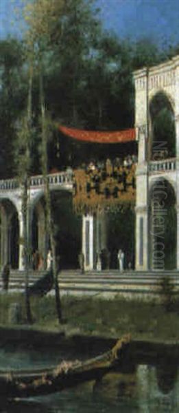 Il Palazzo Dello Sceicco Oil Painting by Michele Tedesco