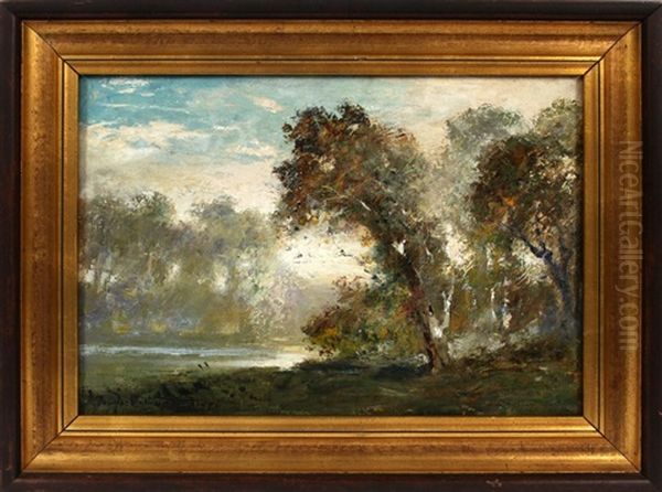 Pond And Trees Oil Painting by Douglas Arthur Teed