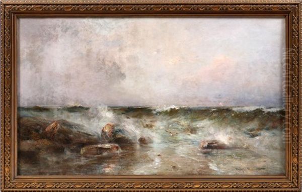 Shoreline Landscape Oil Painting by Douglas Arthur Teed