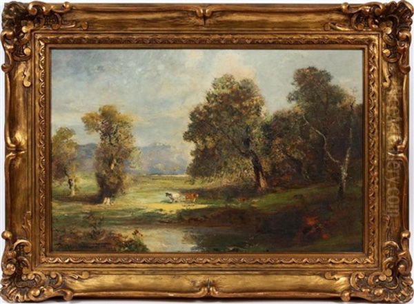 Pastoral Landscape Oil Painting by Douglas Arthur Teed