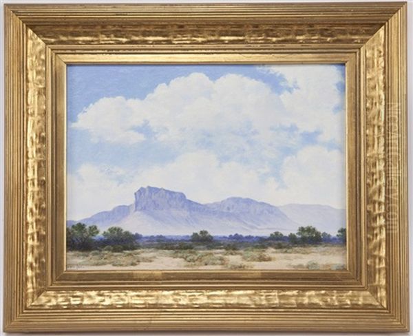 Summer Clouds Over Guadalupe Oil Painting by Lewis Woods Teel