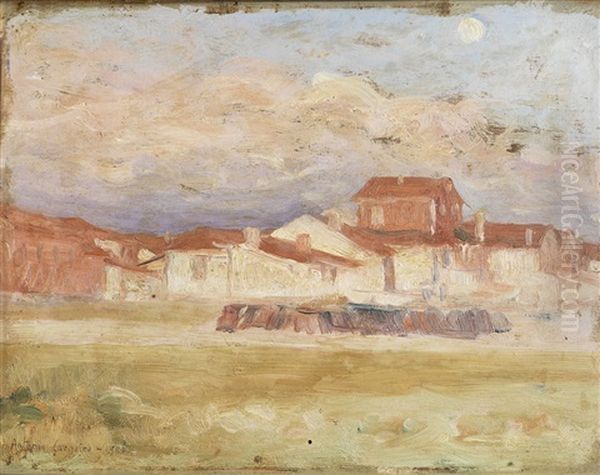 Vista De Casas Oil Painting by Antonio Teixeira Carneiro Junior