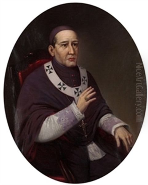 Retrato Del Exmo. Ignacio Ribes Y Mayor Oil Painting by Jose Teixidor