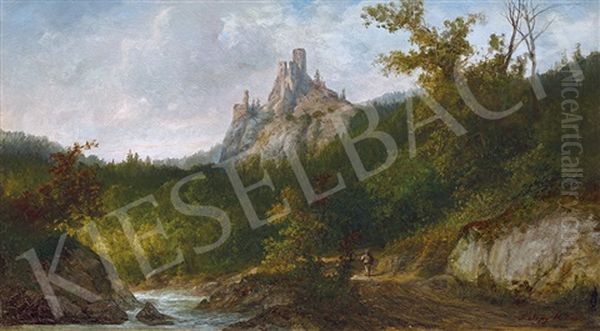 Landscape (upper Highlands) Oil Painting by Karoly Telepy