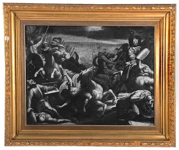 Cavalry Skirmishes Oil Painting by Antonio Tempesta