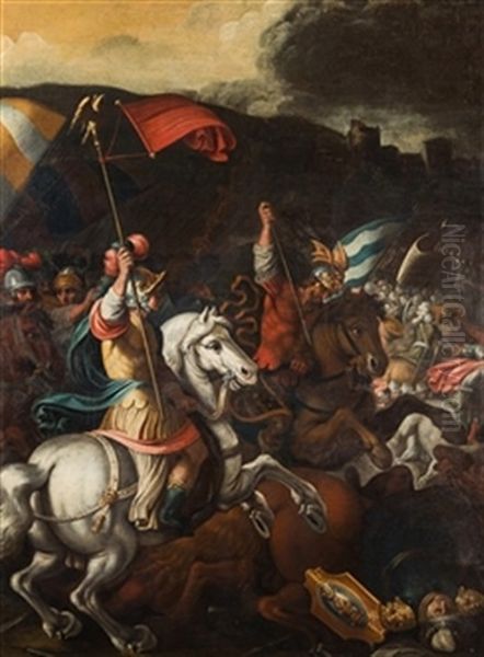 Batalla Oil Painting by Antonio Tempesta