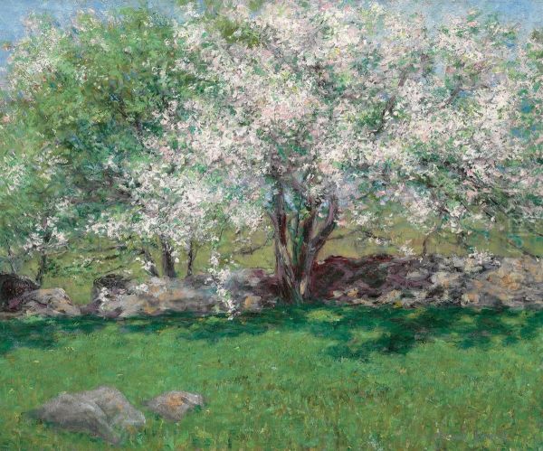 Apple Trees Oil Painting by John Leslie Breck