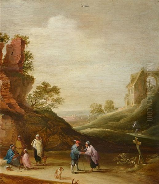 Paisaje Animado Oil Painting by David Teniers III