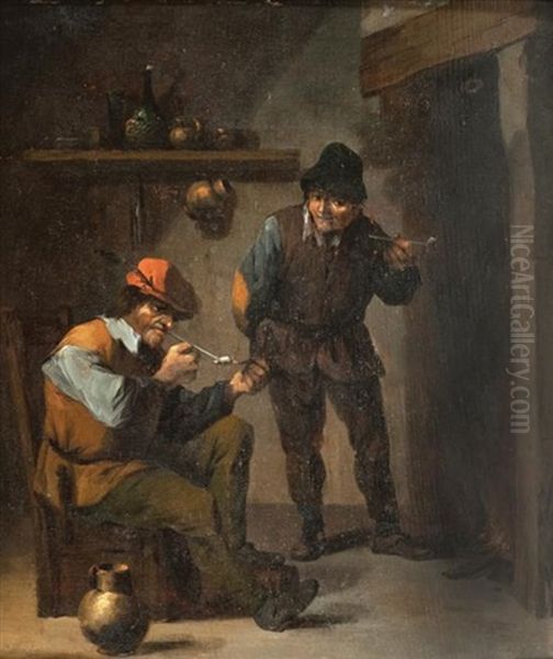 The Cronies Oil Painting by David Teniers Iv