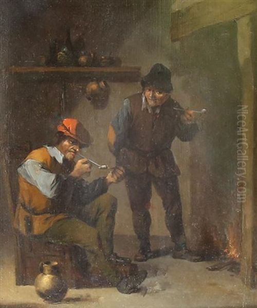 The Cronies Oil Painting by David Teniers the Elder