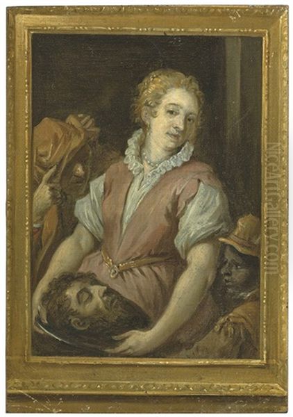 Salome With The Head Of Saint John The Baptist Oil Painting by David Teniers the Younger