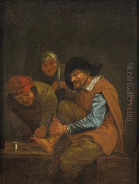 Fuschirurgie Auf Einem Tisch Oil Painting by David Teniers the Younger