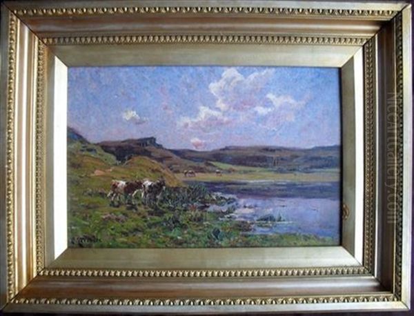 Cattle At Rest Oil Painting by Clovis Teraire