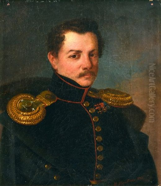 A Young Officer by Mikhail Ivanovich Terebenev