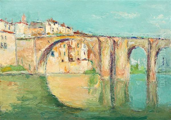 Most W Avignon Oil Painting by Wlodzimierz Terlikowski