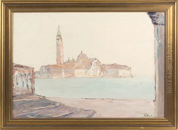 ...maggiore Et Colonne (san Giorgio Maggiore, Italy) Oil Painting by Wlodzimierz Terlikowski