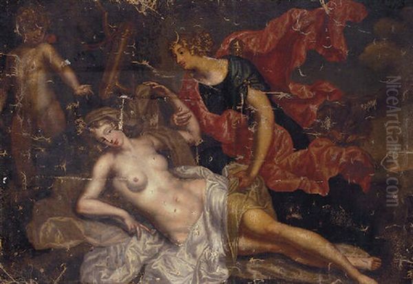 Jupiter And Callisto Oil Painting by Augustus (Snip) Terwesten