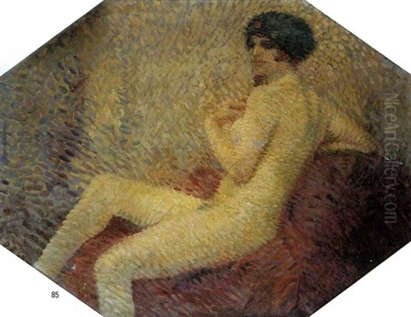 Nudo Femminile Oil Painting by Aleardo Terzi