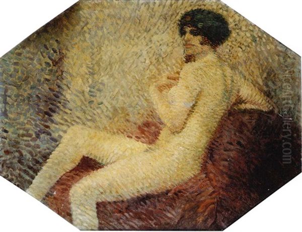 Nudo Femminile Oil Painting by Aleardo Terzi