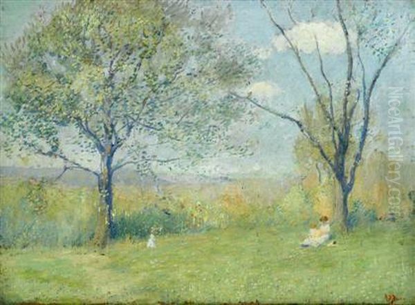 Under The Tree Oil Painting by Rae Sloan Bredin