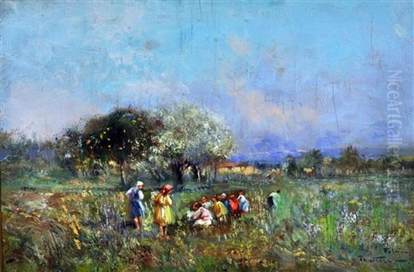 Nei Campi Oil Painting by Fulvio Tessitore