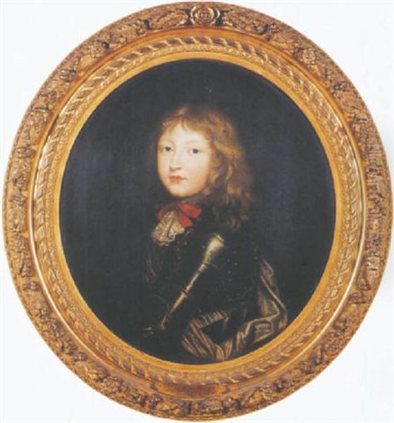 Louis Xiv Enfant Oil Painting by Henri Testelin