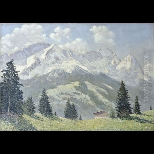 Paesaggio Alpino Oil Painting by Walter Thamm