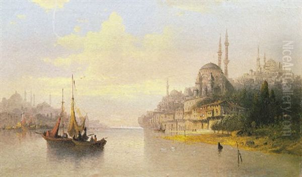 Istanbul Oil Painting by Mor (Moritz) Than