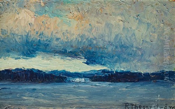 Brooding Skies, Djursholm Oil Painting by Robert Thegerstroem