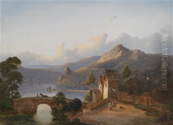 Rheinlandschaft by Wilhelm Themer