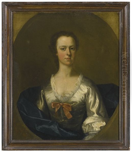 Portrait Of A Lady Oil Painting by Jeremiah Theus