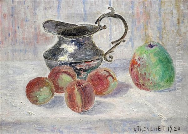 Still Life With Fruits Oil Painting by Louis Thevenet