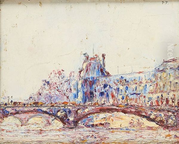 Vue De Paris Oil Painting by Pierre Thevenet