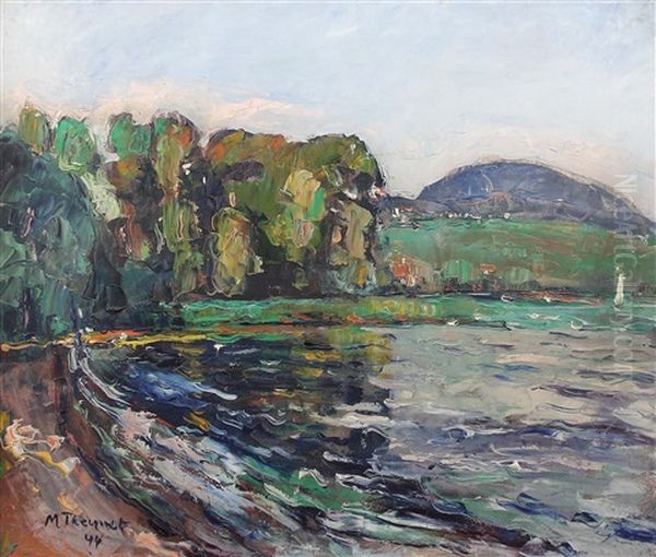 Uferpartie Am Neuenburger See Oil Painting by Max Robert Theynet