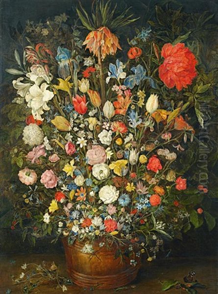 Blumenstillleben. Kopie Nach Jan Brueghel Oil Painting by Hans Thiele